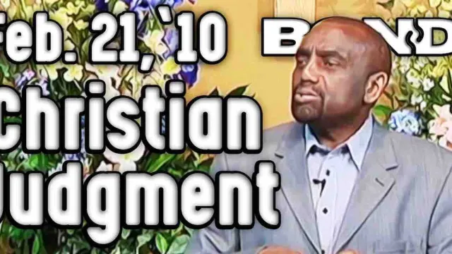 Christian Judgment (Sunday Service 2/21/10)